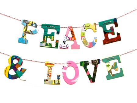 Peace & Love  Garland by Attic Journals Online now