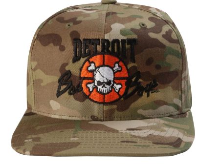 Detroit Bad Boys Flat Bill Camouflage Cap - Tan Online now