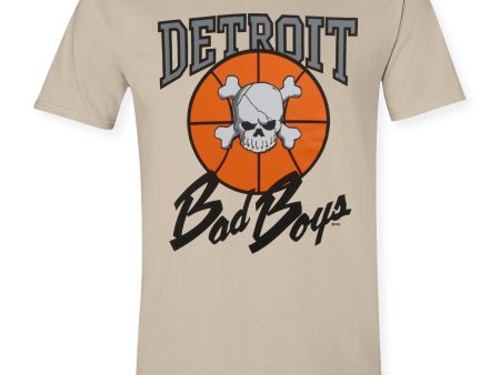 Detroit Bad Boys Classic T-Shirt - Sand Discount