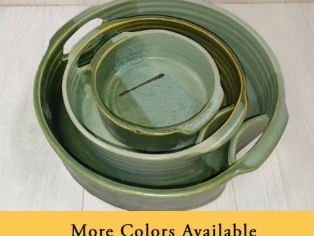 Nested Stoneware Baker Set by Maggy Ames Online Hot Sale