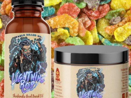 The Lightning Rod - Fruity Cereal Super Hero Beard Oil & Butter Kit Online now