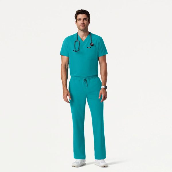 Jaanuu Men s Rhodes Everyday Straight-Leg Scrub Pant - Aqua Online