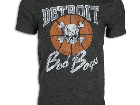 Detroit Bad Boys Distressed Logo T-Shirt For Discount