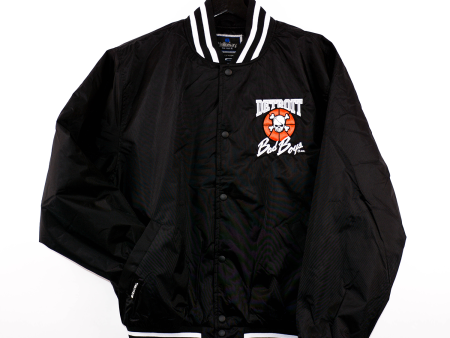 Detroit Bad Boys Twill Striped Coaches Jacket Discount