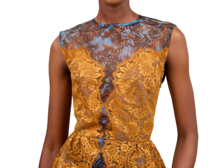 Neeta Rust Peplum Top Sale