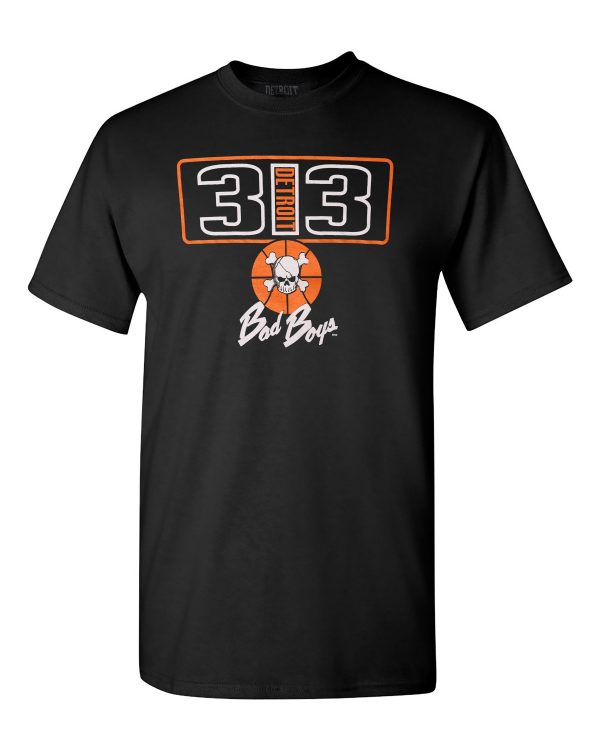 Detroit Bad Boys Classic T-Shirt - 313 Black Online Sale