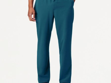 Jaanuu Men s Rhodes Everyday Straight-Leg Scrub Pant - Caribbean Blue For Sale