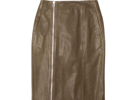 Leather Zip Up Skirt Sale