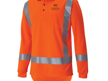 Wellington Contracting Long Sleeve Polo Online Hot Sale