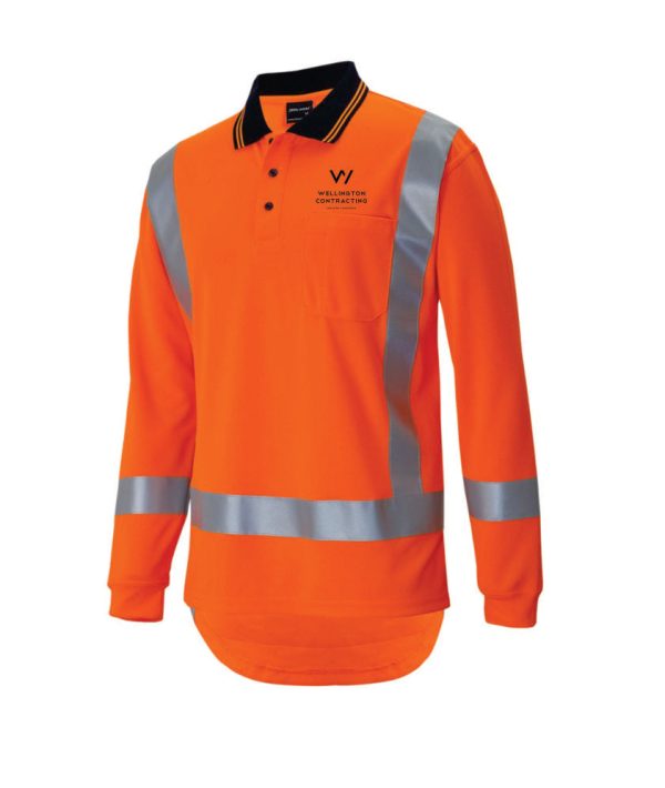 Wellington Contracting Long Sleeve Polo Online Hot Sale