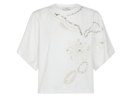 Pearl Suite Embroidered Tee For Sale