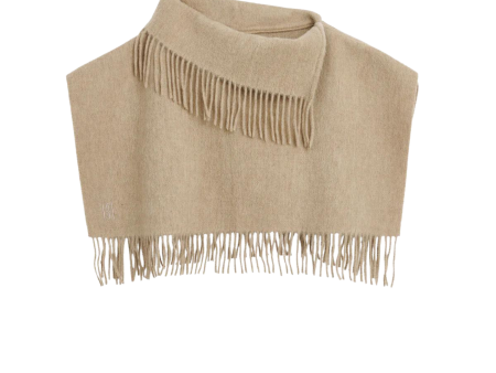 Turtma Bib Wool Fringe Scarf Hot on Sale