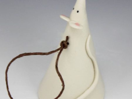 Porcelain Mouse Ornament by Beth DiCara For Sale