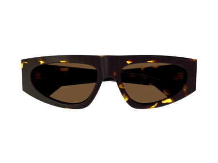 Geometric Frame Sunglasses in Spotted Havana Sale