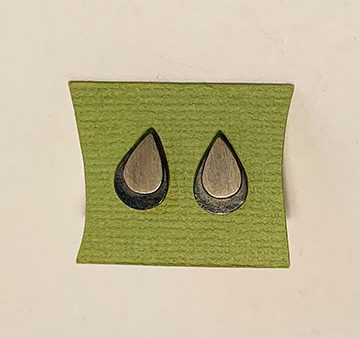 Large Sterling Silver Teardrop Earrings by Heather Guidero Online Sale