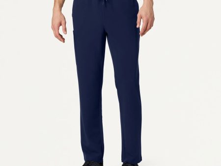 Jaanuu Men s Rhodes Everyday Straight-Leg Scrub Pant - Midnight Navy Cheap