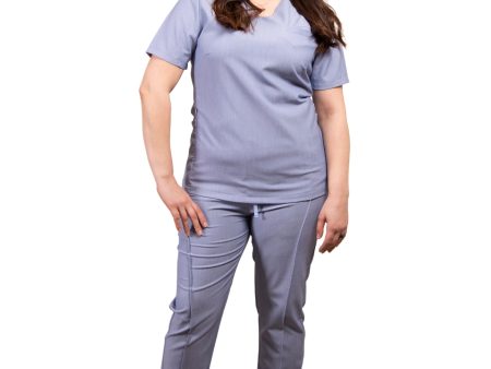 simply-scrubs Women s Sweet Heart Neck Set - Sky Blue Online