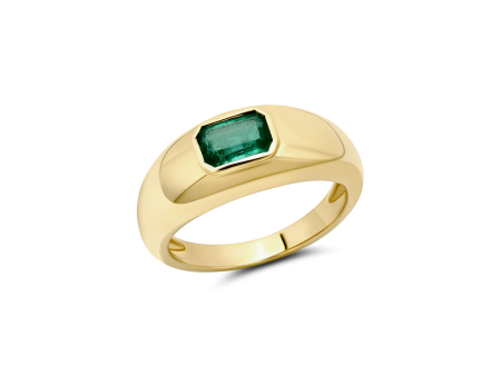 Small Balloon Ring with Emerald Cheap