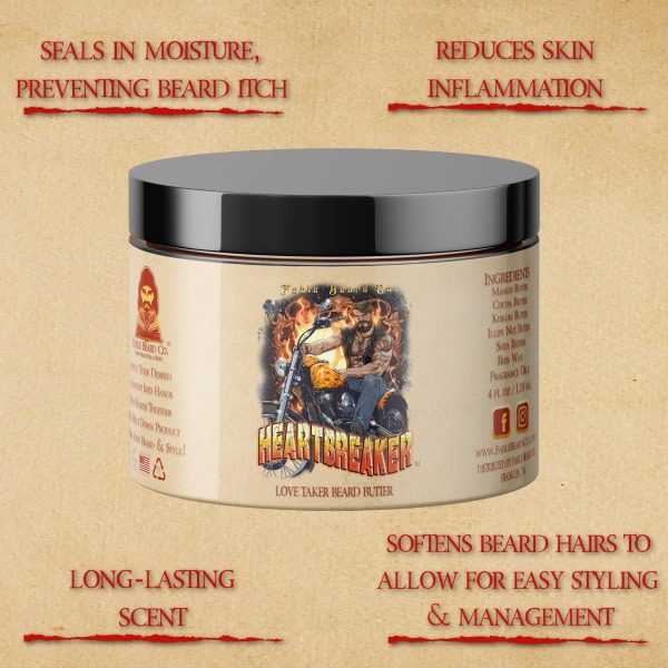 The Heartbreaker - Beard Butter - Regal Saffron, Atlas Cedar, and Velvety Cashmeran on Sale