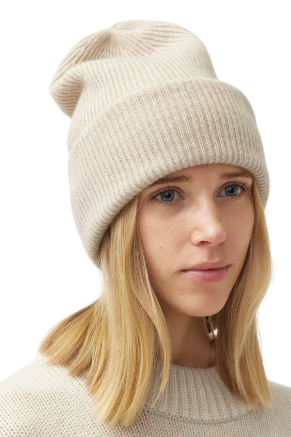 Stockholm Cashmere Sand Beanie Discount