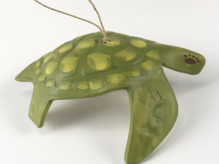 Porcelain Sea Turtle Ornament by Beth DiCara For Sale