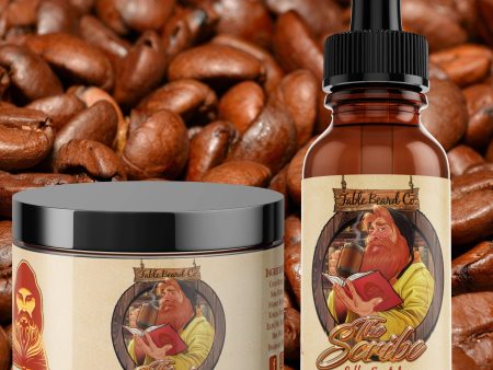 The Scribe - A Coffee and Chocolate Beard Oil & Butter Kit Online now