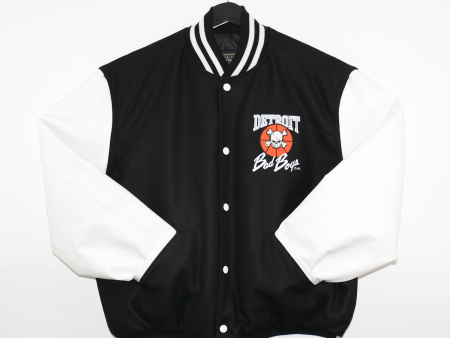 Detroit Bad Boys White Leather Jacket Hot on Sale