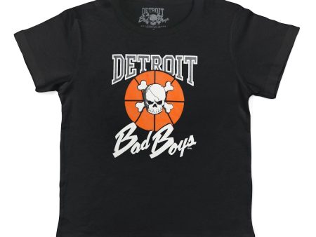 Detroit Bad Boys Classic Youth T-Shirt - Black For Discount