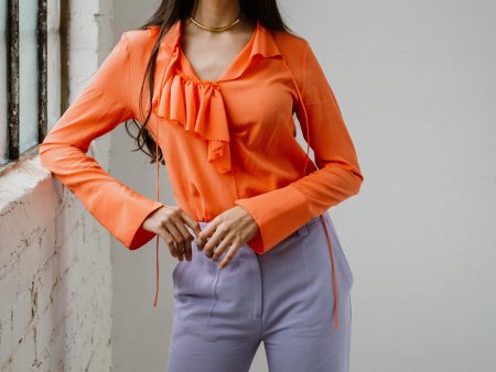 Romantic Ruffle Top For Discount