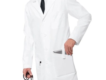 Koi Men s Jack Lab Coat - White Hot on Sale