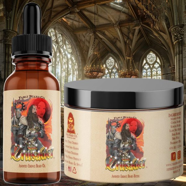 The Crusader - Beard Oil & Butter Kit - Ancient Citrus Musk, Lavender Soaked Sandalwood, and Eucalyptus Spice Sale