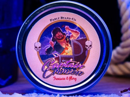 Captain Crimson - Beard Balm - Creamy Coconut, Warm Amber, Sea Salt, and Fresh Vanilla Online Sale