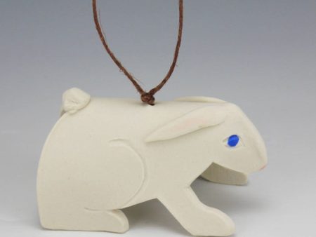 Porcelain Rabbit Ornament by Beth DiCara For Sale