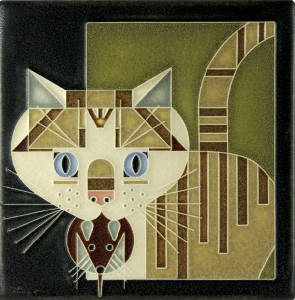 Ceramic  Barn Kitty  Tile by Motawi Tileworks Discount