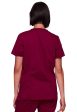 Cherokee Women s Revolution 3-Pocket V-Neck Top - Wine Online Sale