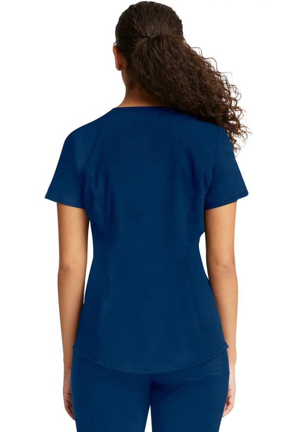 Cherokee Women s 2-Pocket V-Neck Top - Navy Online