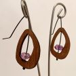 Walnut and Amethyst Earrings by Allison Johnson Online Hot Sale