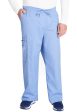 Cherokee Unisex 5-Pocket Drawstring Cargo Pant - Ceil Blue Sale