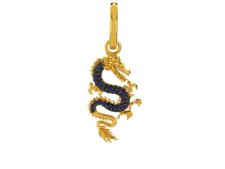 Right Mini Dragon Hoop in Navy Online