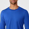 Wink Men s Performance Long Sleeve Tee - Royal Blue For Sale