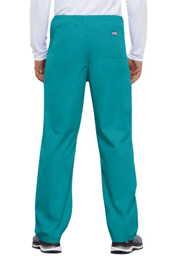 Cherokee Unisex 3-Pocket Drawstring Cargo Pant - Teal Online Hot Sale