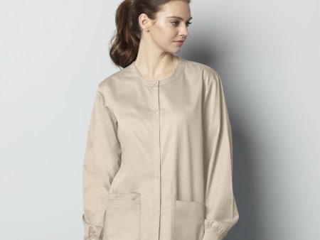 Wink Unisex Snap Front Jacket - Khaki Supply