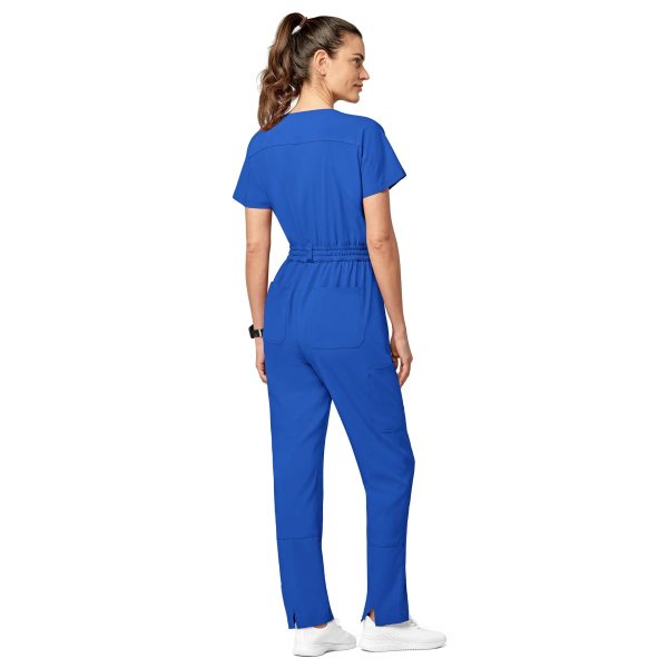 Wink Women s Zip Front Jumpsuit - Royal Blue Fashion