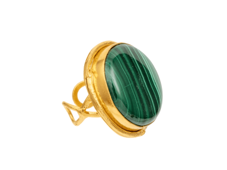 Macaron Malachite Ring For Discount