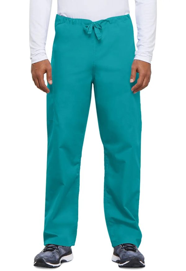 Cherokee Unisex 3-Pocket Drawstring Cargo Pant - Teal Online Hot Sale