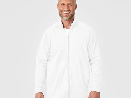 Wink Men s Fleece Full Zip Jacket - White Hot on Sale