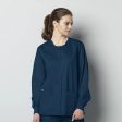 Wink Unisex Snap Front Jacket - Caribbean Blue For Cheap