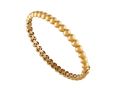 Beaded 18K Rose Gold Satin Bracelet Sale