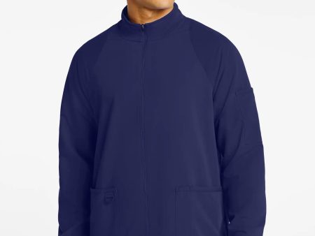 Jaanuu Men s Classic Scrub Jacket 1.0 - Navy Fashion