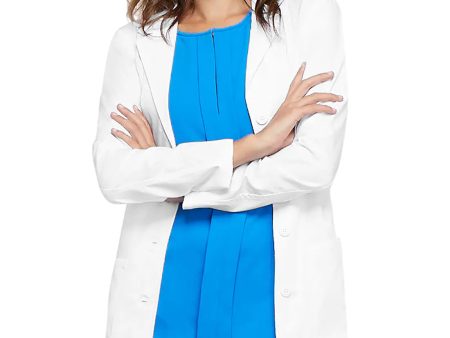 Cherokee Women s Core Stretch 33  Lab Coat - White Discount